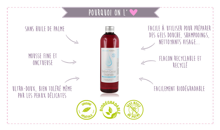 Pourquoi on aime Tensioactif sodium cocoyl glutamate sans palme 1