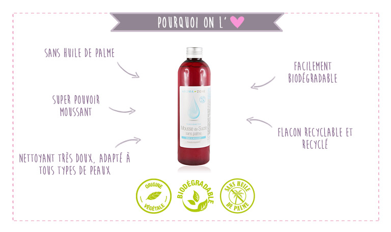 Pourquoi on aime Tensioactif mousse de sucre sans palme 0