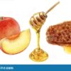 honey comb dipper peach set watercolor isolated white background honey comb dipper peach set watercolor hand drawn illustration 176281894