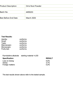 Alternative view of 鳶尾草根粉