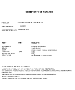 法國優質真正薰衣草精油exp.2709
